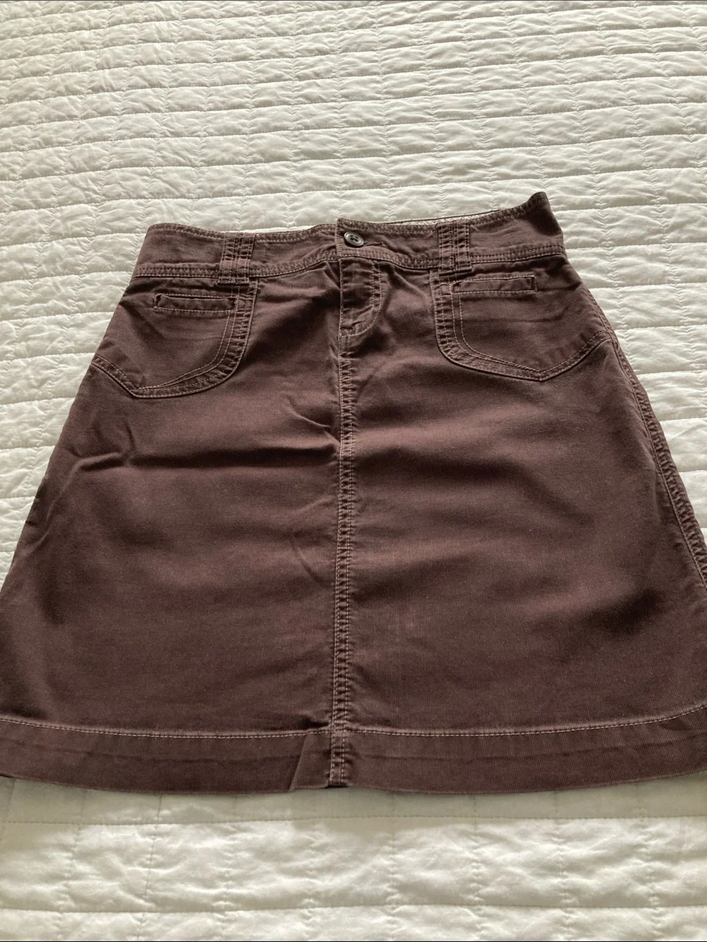Old Navy Brown Mini Skirt with Front Seams - Picture 1 of 5